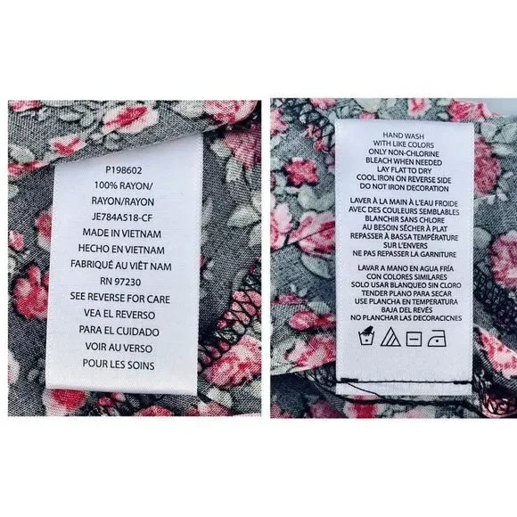 ❌❌NOT FOR SALE Francesca’s Floral Smocked Flutter Sleeve Top - Picture 7 of 7